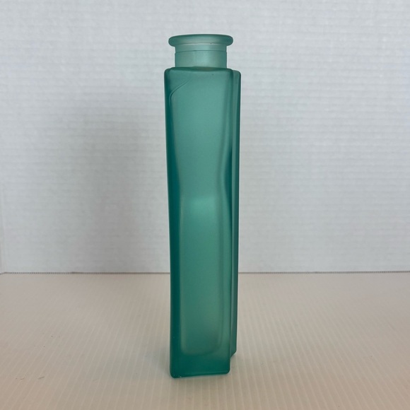Ikea Modern Aqua Frosted Glass Bud Vase 8” - Picture 2 of 8
